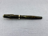 Parker (1944) Striped Green/Amber Duofold  - Fountain Pen