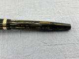 Parker (1944) Striped Green/Amber Duofold  - Fountain Pen