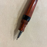 Marlen BVCCVS Oversized rollerball orange and black Mottled ebonite - Sterling Silver Clip & Trim