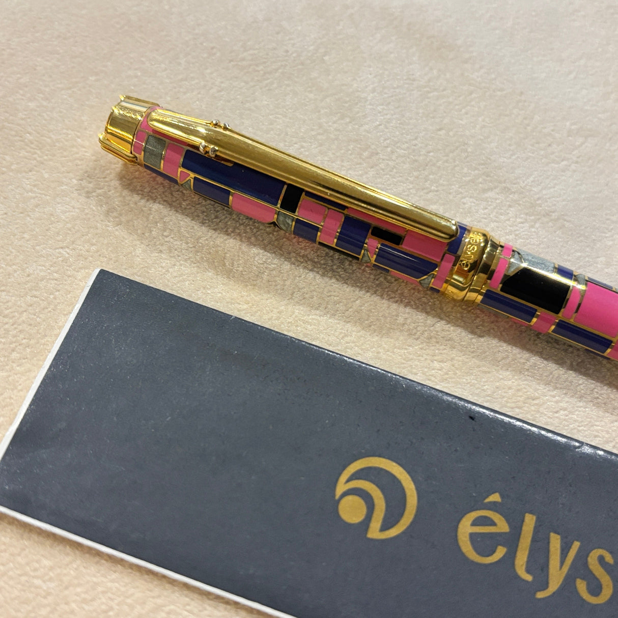 Elysee Rollerball Chinese Lacquer Cloisonne Parthenon Vernissage Edition  Circa 1990