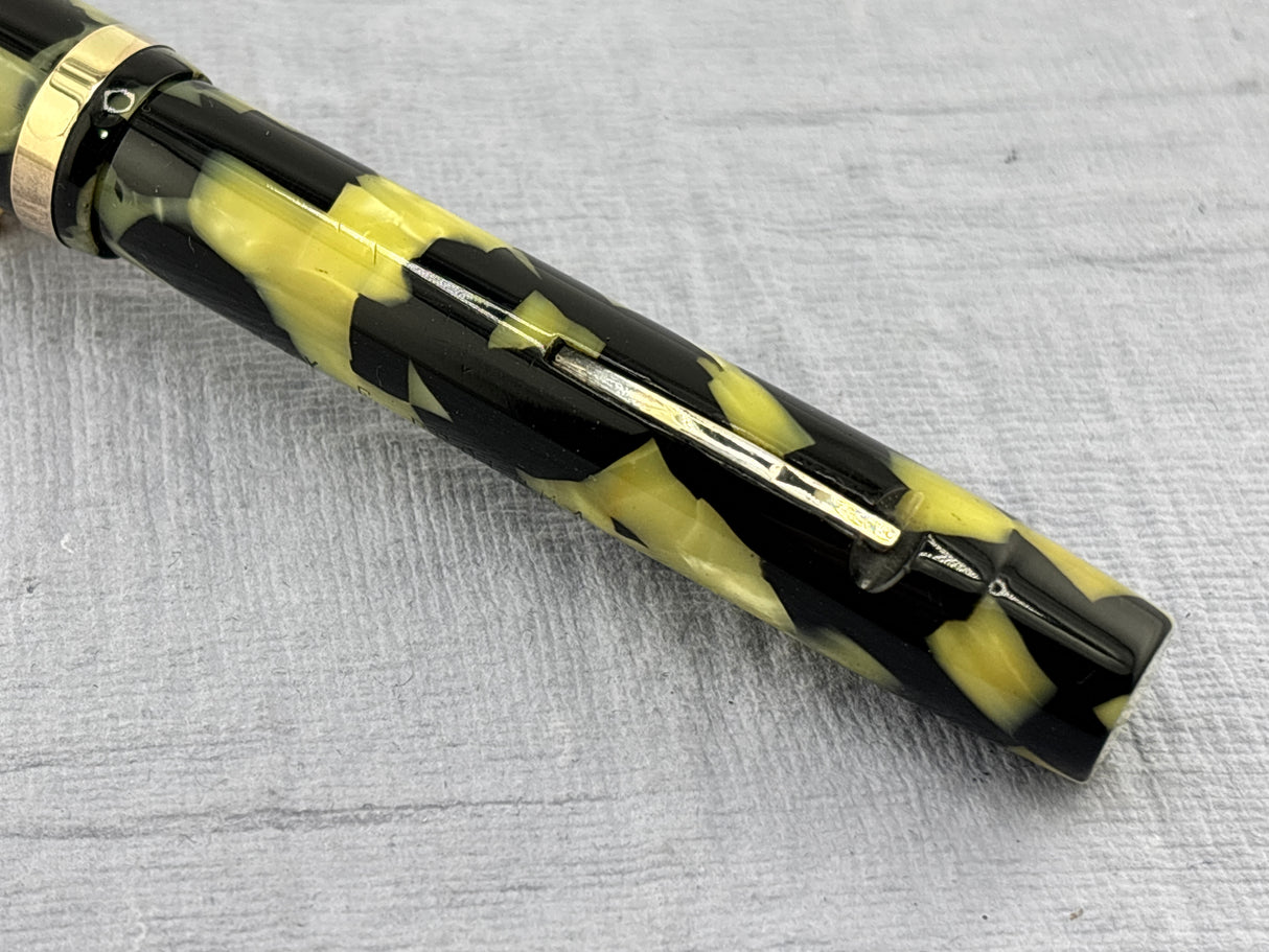 Sheaffer Flat Top Lifetime Senior Black and Pearl  - Fountain Pen