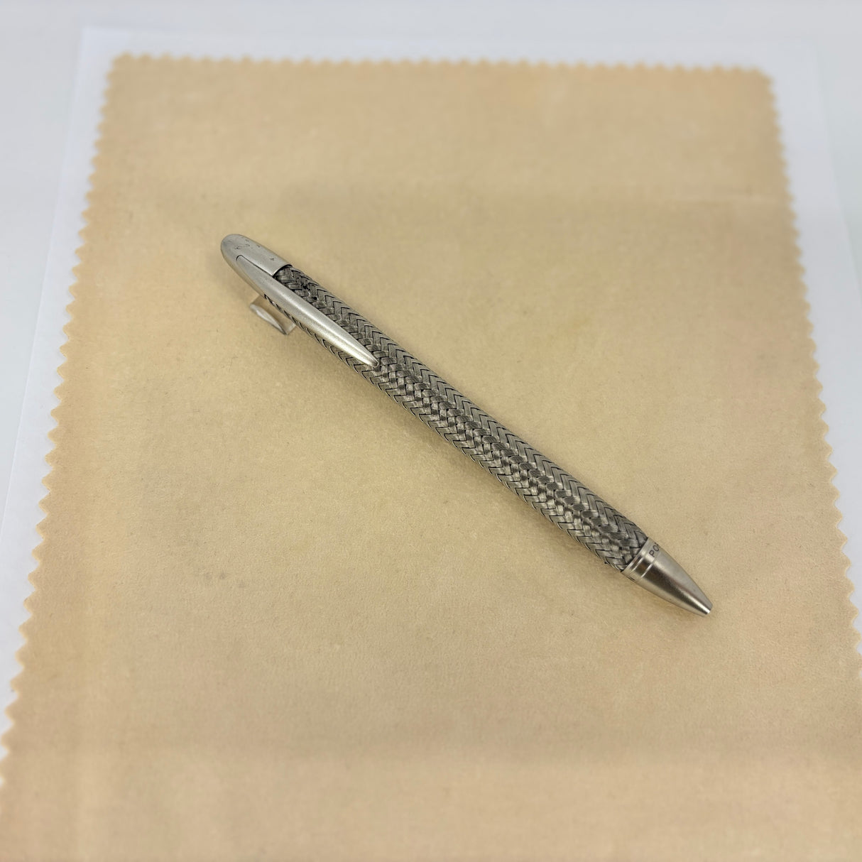 Porsche Design Stainless steel Ball Pen Tex-Flex mesh circa 2010