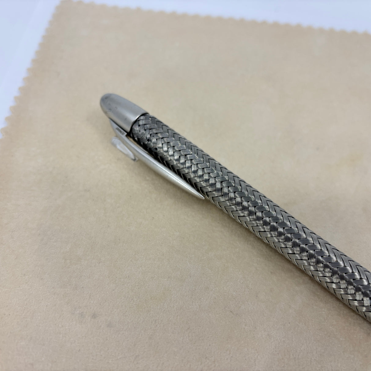 Porsche Design Stainless steel Ball Pen Tex-Flex mesh circa 2010