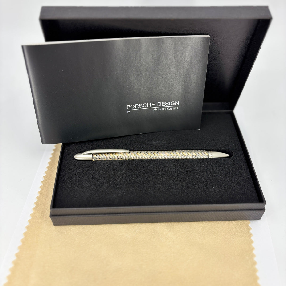 Porsche Design Stainless steel and gold Ballpoint Pen - Tec-Flex mesh