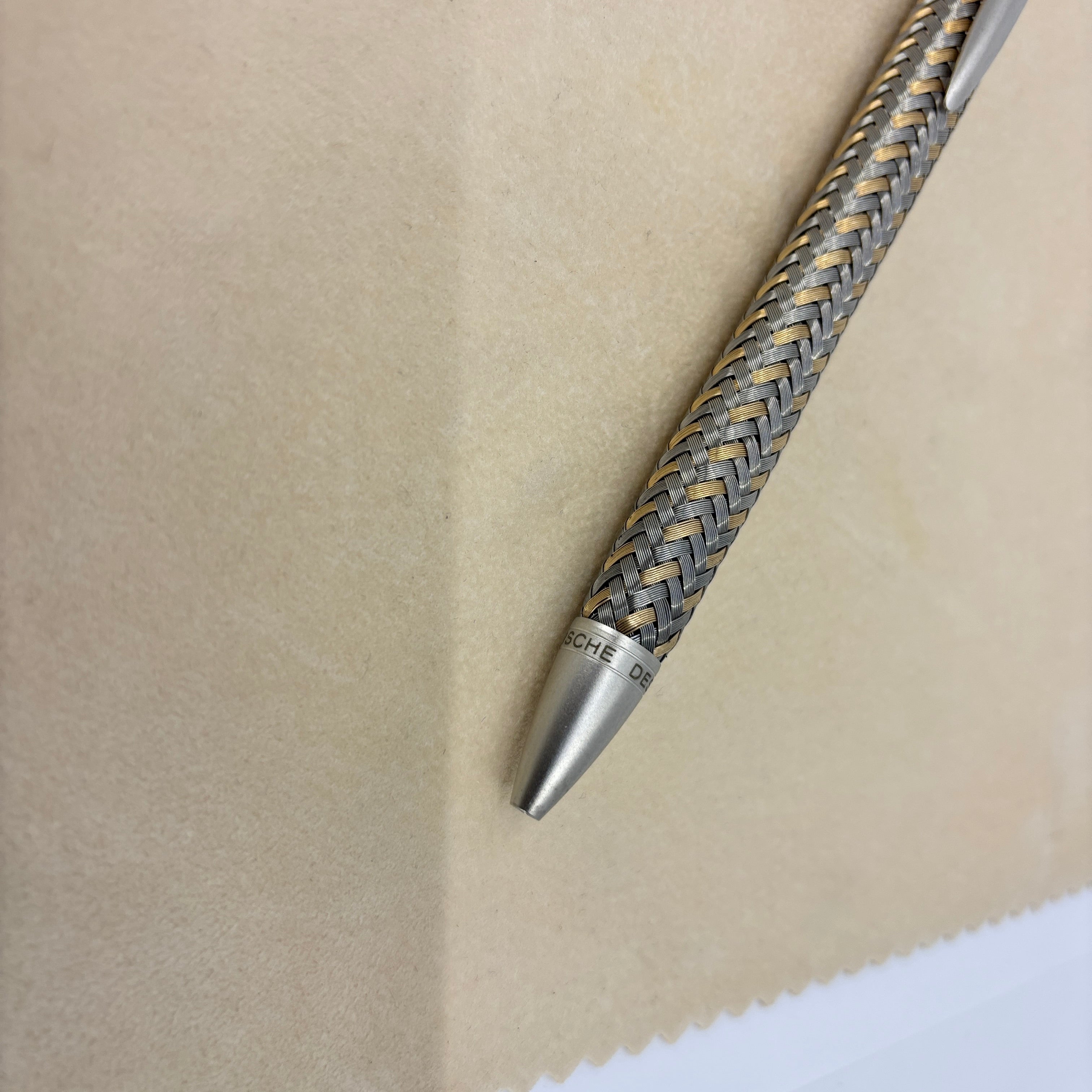 Porsche Design Stainless steel and gold Ballpoint Pen - Tec-Flex