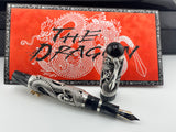 Montegrappa Iconic 1995 Sterling Silver & Celluloid  Dragon Limited Edition  Fountain Pen - Medium 18kt Gold Nib