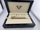 Visconti Millionaire Limited Edition Exquisite Empire Honey Marble Fountain Pen - Flexible Extra Fine 23kt Palladium Dreamtouch Nib