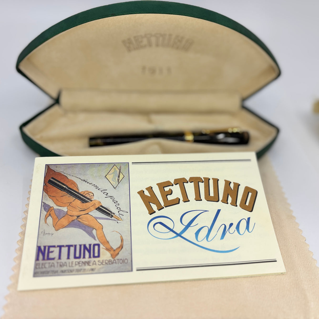 Nettuno 1911 IDRA Rollerball Green Marbled Celluloid  Limited Edition