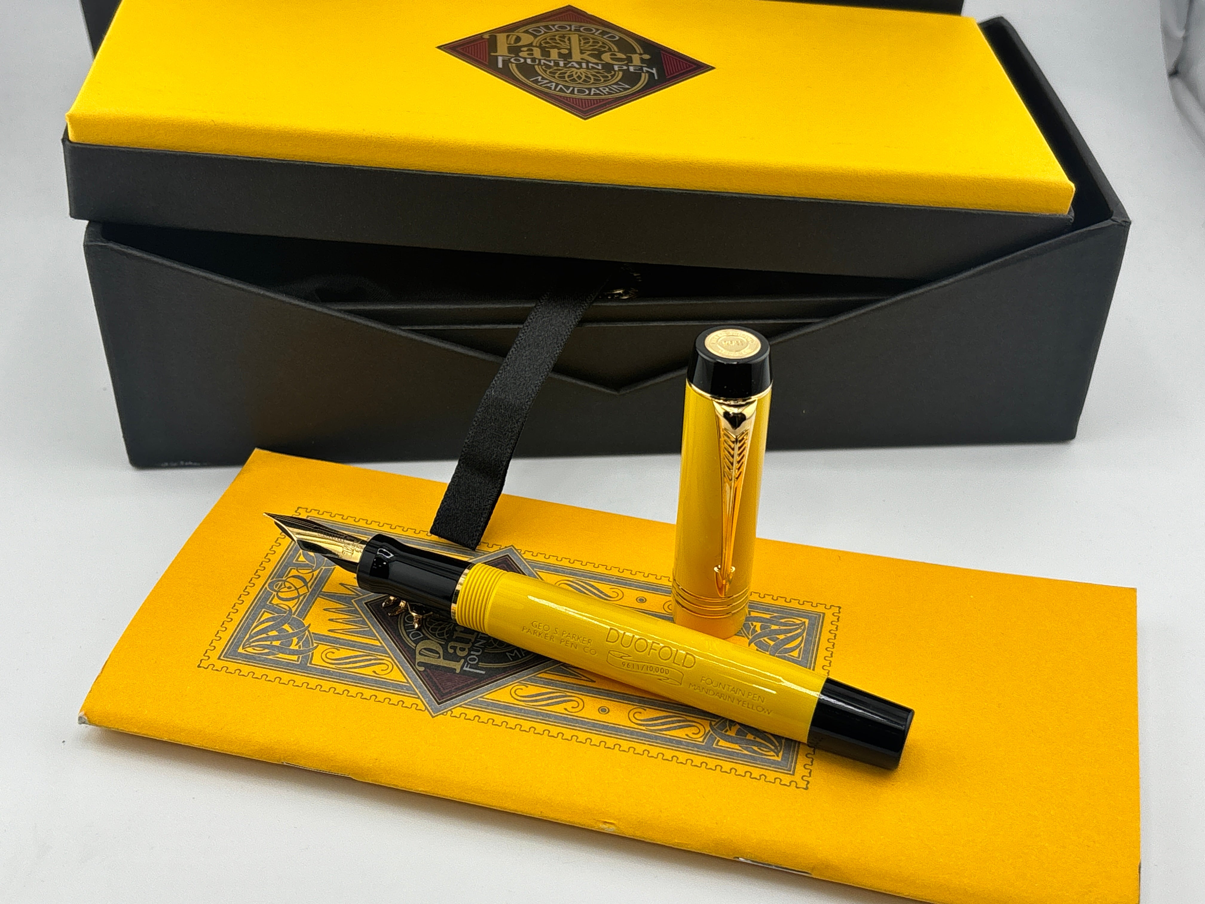 Parker Duofold Centennial Mandarin Yellow Limited Edition Fountain
