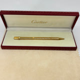 Cartier Must de Cartier Ball Pen Heavy Gold plated  - Classic Cartier circa 1999