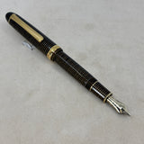 Platinum 3776 Gold Striped Celluloid - THE rarest color of celluloid in the Series-14 kt Gold Music NIB !!