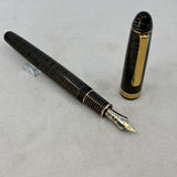 Platinum 3776 Gold Striped Celluloid - THE rarest color of celluloid in the Series-14 kt Gold Music NIB !!