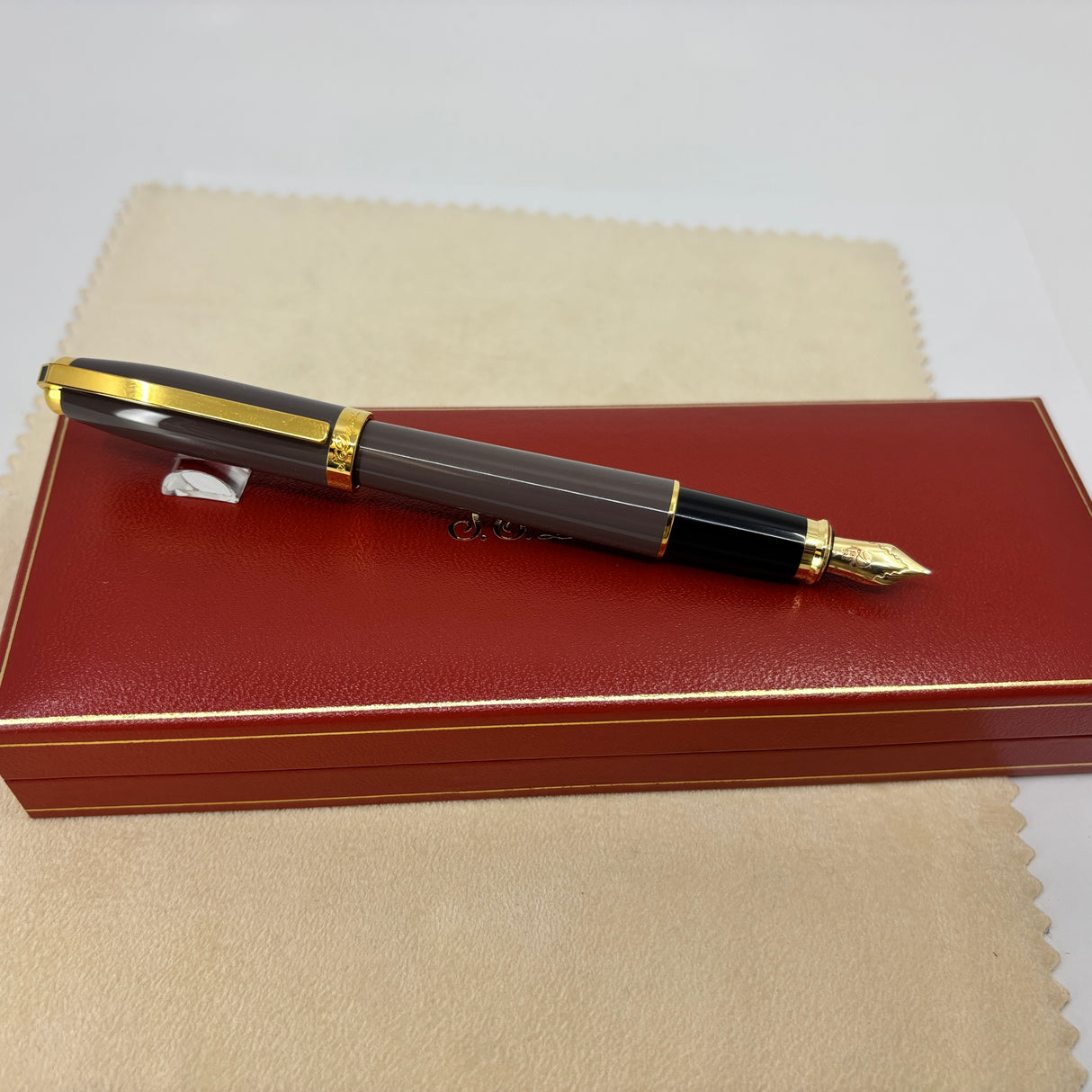 ST Dupont Fidelio light Grey Fountain Pen - Circa 2013