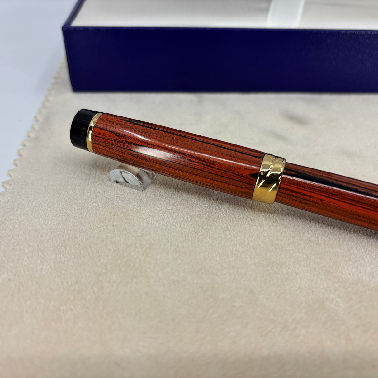 Waterman Liaison Ebonite Orange and Black Fountain Pen - Broad 18kt Gold Nib