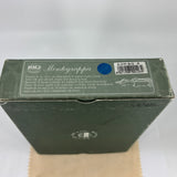 Montegrappa 1912 Symphony Turquoise Blue Celluloid Fountain Pen - Sterling Silver Trim - Double Broad 18kt Gold Nib