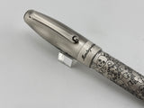 Montegrappa Fortuna Brushed Stainless Steel Skulls  Fountain Pen  - Fine Stainless Steel Nib
