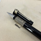Waterman Serenite Black Fountain Pen -  Broad 18kt Gold Nib