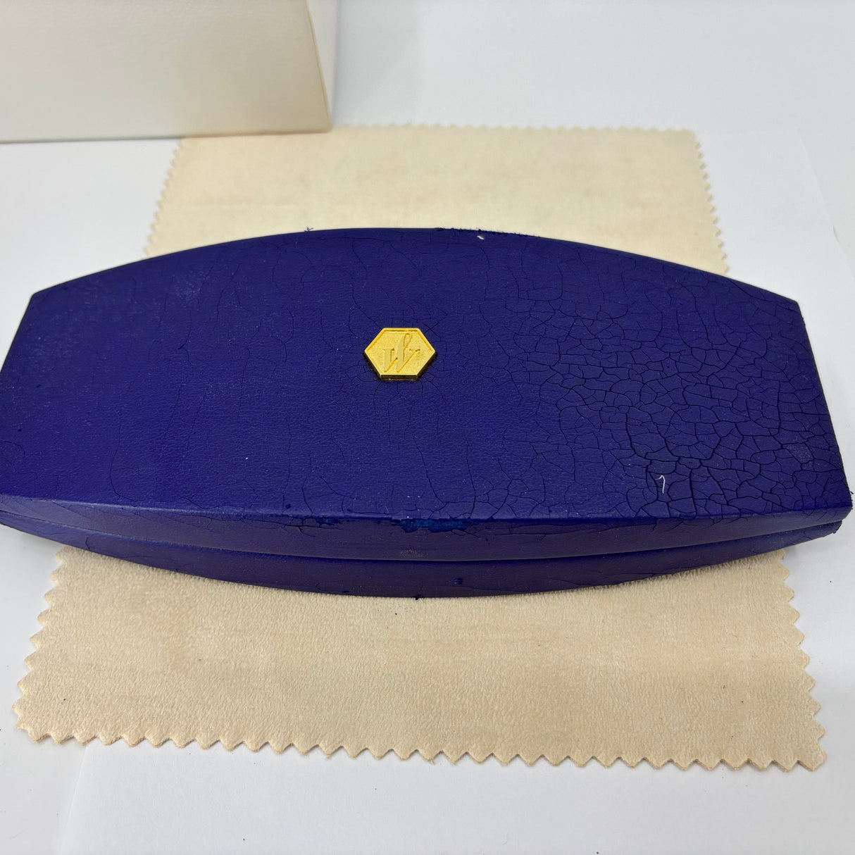Waterman Edson Blue Fountain Pen - Medium 18kt Gold Nib