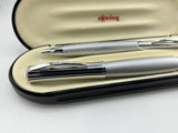Rotring Set Chrome and silver matte  APC system - Fountain Pen and Ball Pen