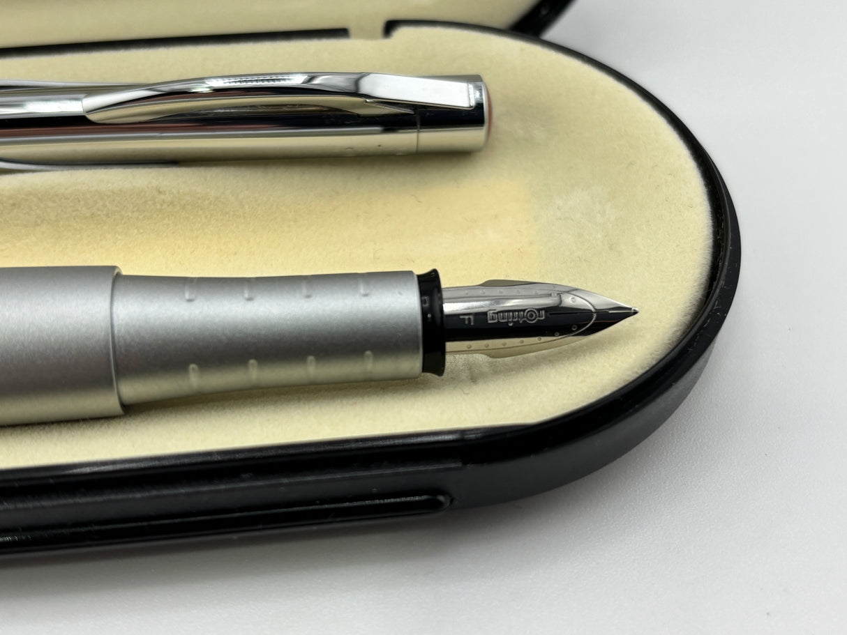 Rotring Set Chrome and silver matte  APC system - Fountain Pen and Ball Pen
