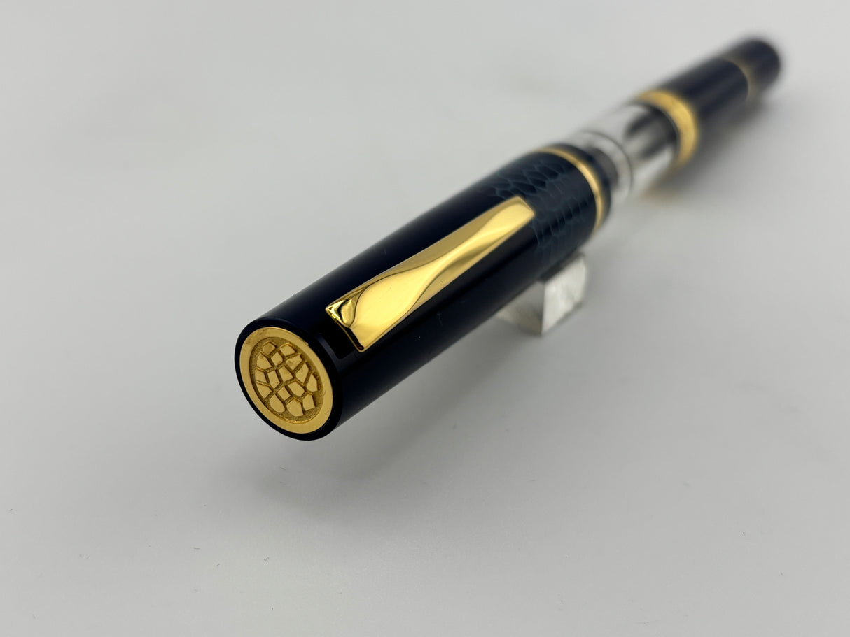 Gioia Luminosa Blue  ink view piston filler - Fountain Pen