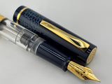 Gioia Luminosa Blue  ink view piston filler - Fountain Pen