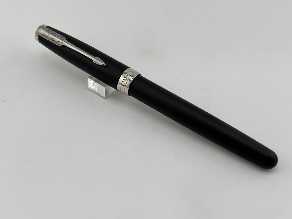 Parker Sonnet Black Matte lacquer chrome trim  - Fountain Pen