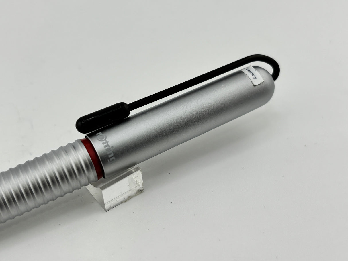 Rotring 900 Fountain Pen Matte Silver Steel nib M 1990's - Fountain Pen