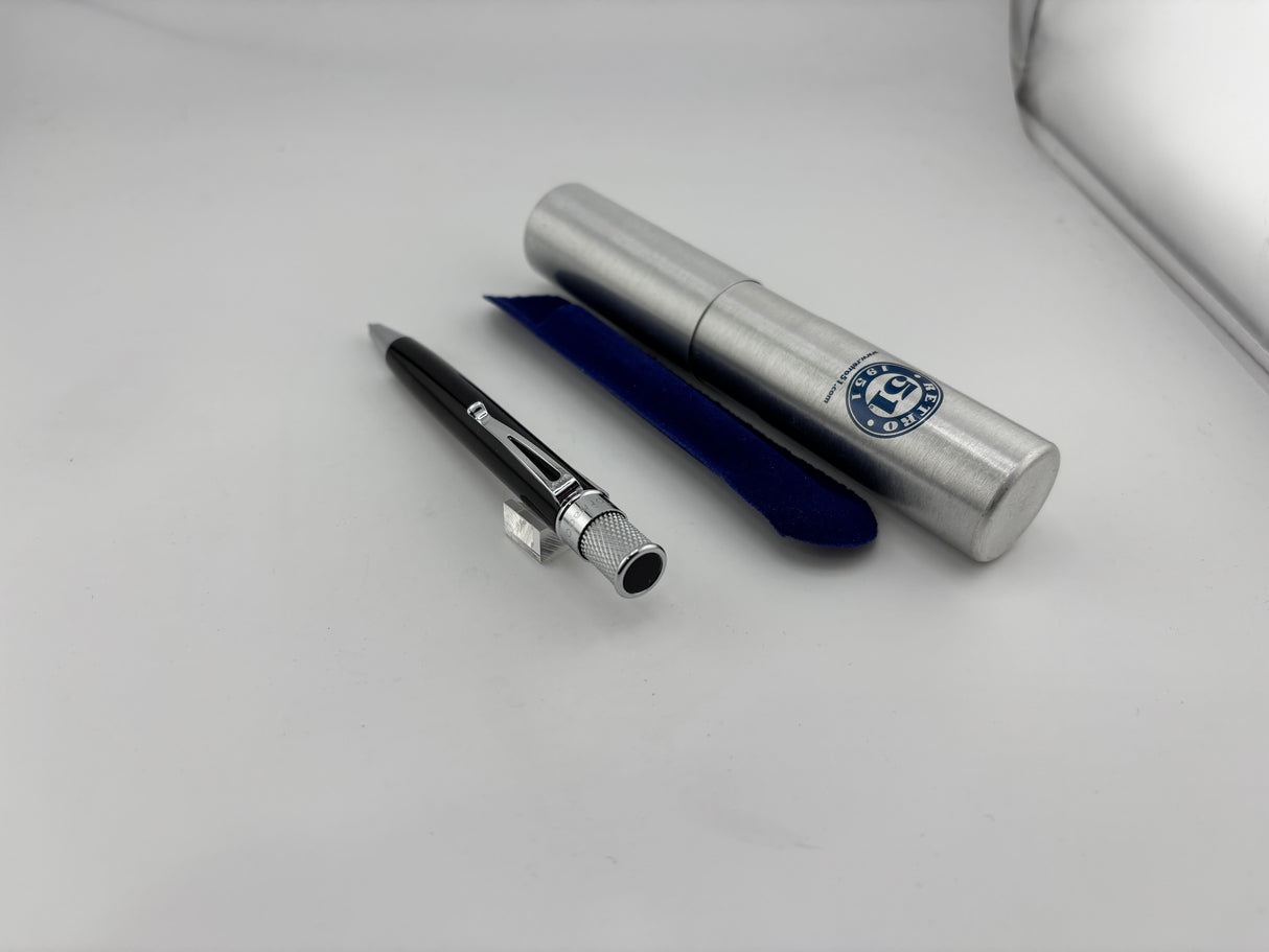 Retro 51 Tornado Black chrome trim Elite - Ball Pen