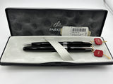 Parker Sonnet Black lacquer chrome trims 18K750 gold nib  - Fountain Pen and Ball Pen