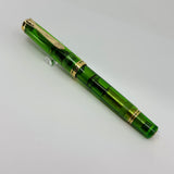 Pelikan M800 Green  Transparent Edition, Original Version Fountain Pen - Circa 1992 - Fine 18kt Gold Nib
