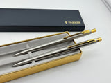 Parker Set Brushed Chrome circa 1990's Ball Pen and Pencil boxed