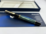 PELIKAN R200 Green Marble gold  trim - Roller Ball