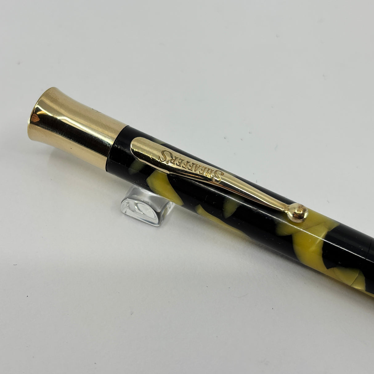 Sheaffer Flat top Oversize Black and Pearl Pencil - Circa 1930