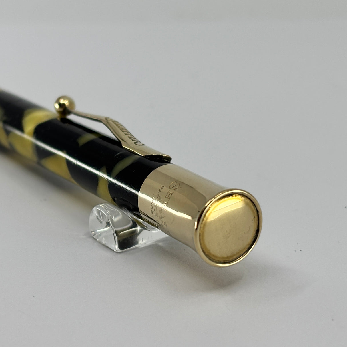 Sheaffer Flat top Oversize Black and Pearl Pencil - Circa 1930
