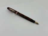 Conklin Nozac Line Red/Black/Gray Striped Fountain Pen - Circa 1934