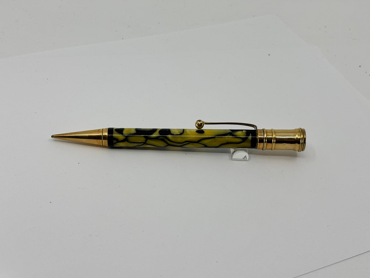 Parker Senior Duofold Black and Pearl Mechanical Pencil - Circa 1927