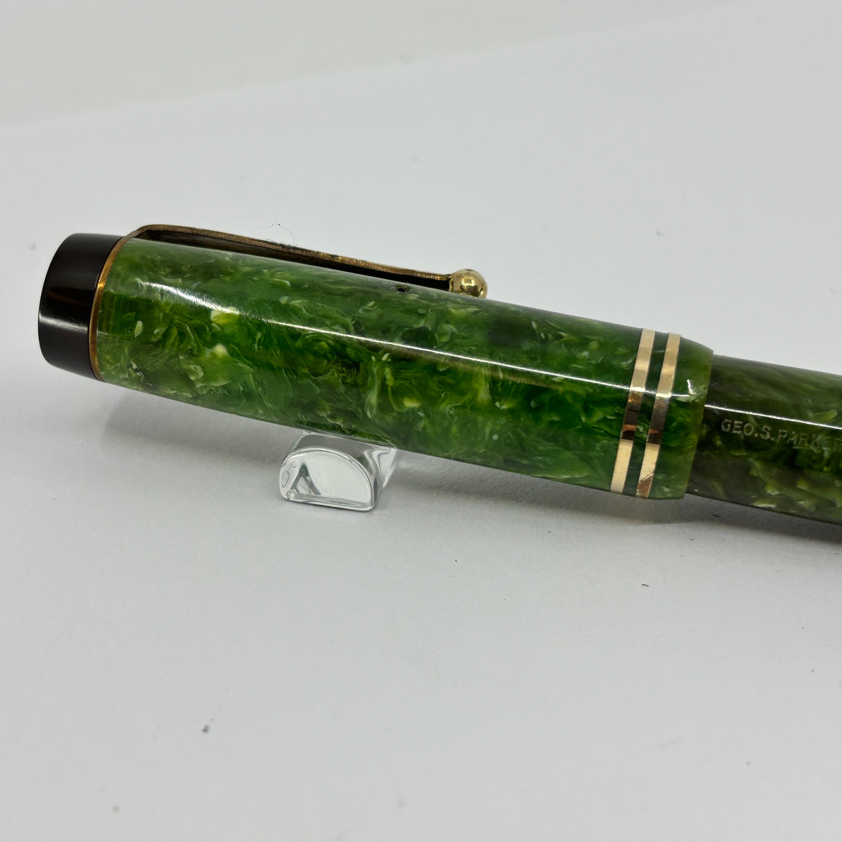 Parker Senior Duofold Canada Streamline Green Jade  - circa 1930