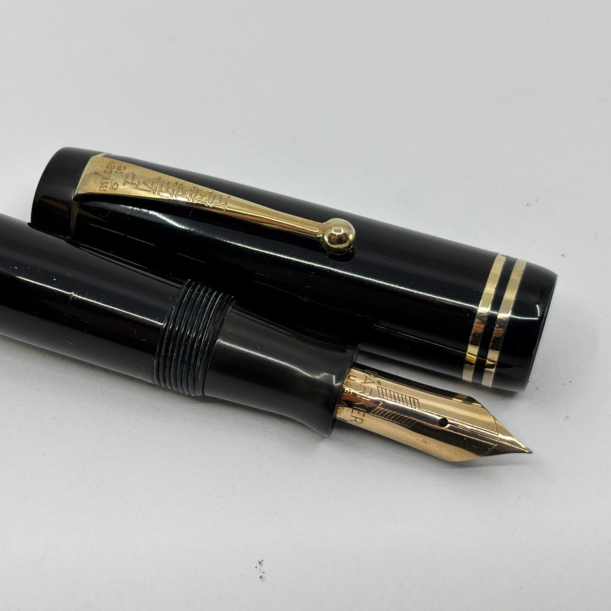 Parker Senior Duofold Black Streamline  - circa 1935
