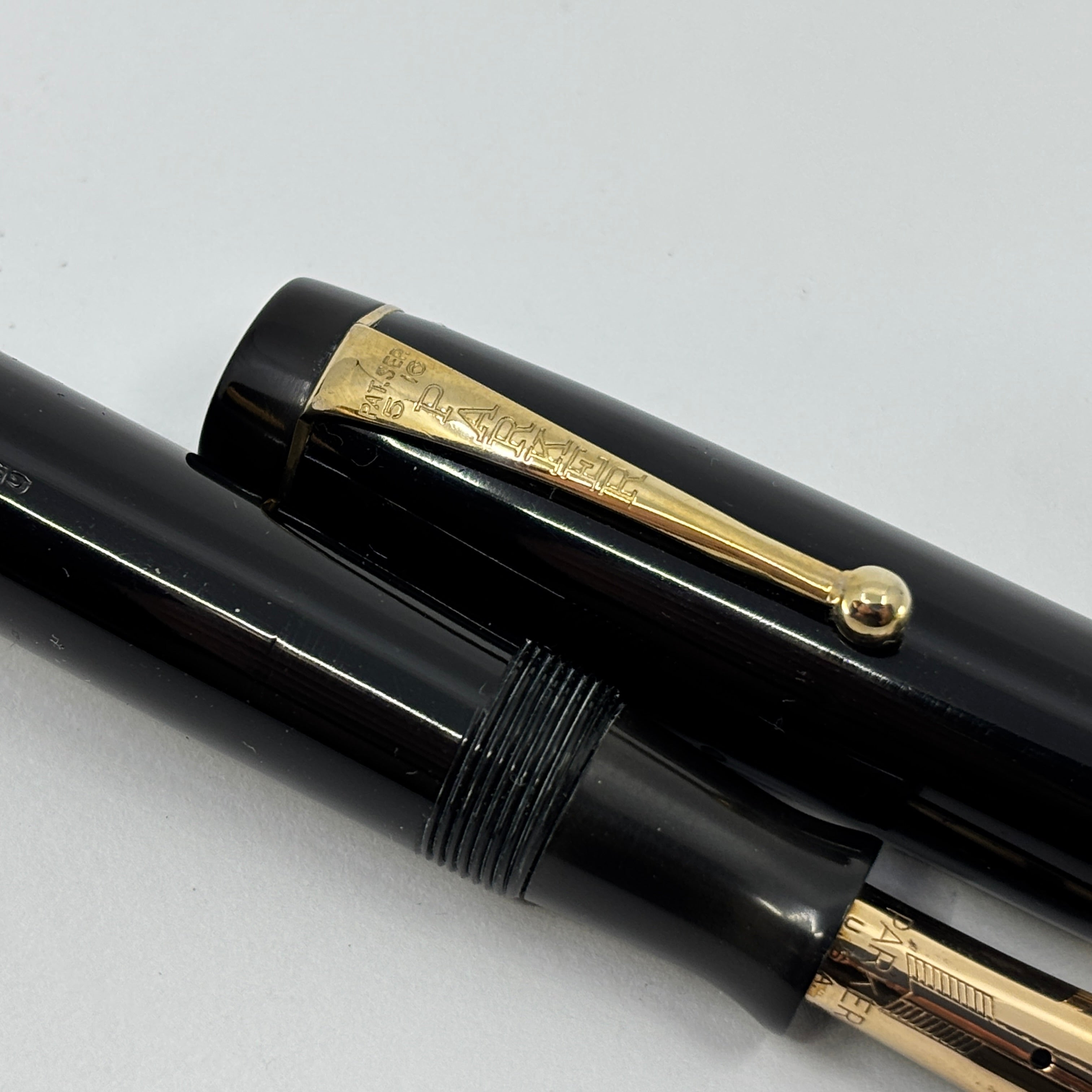 Parker Senior Duofold Black Streamline - circa 1935 – Fountain Pen