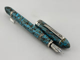 Gioia Capodimonte Blue beautiful pen piston filler - Fountain Pen