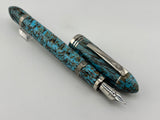 Gioia Capodimonte Blue beautiful pen piston filler - Fountain Pen