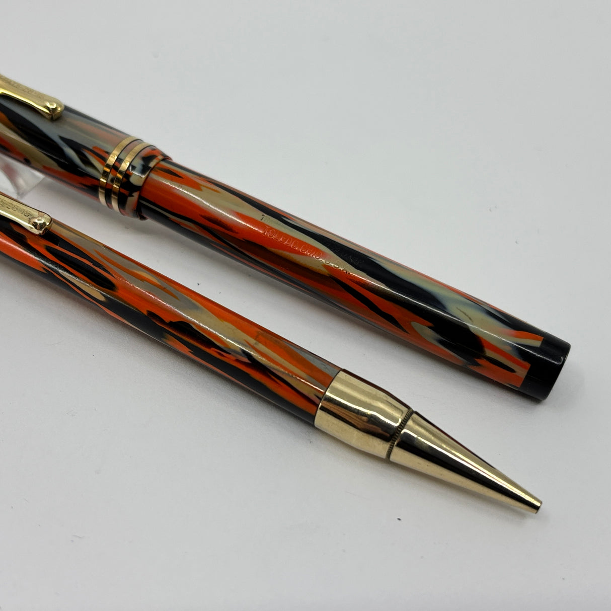 Conklin Toledo set Fountain Pen and Pencil Halloween  - Circa 1930
