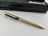 Pelikan K397 Black Cap Gold Guilloche Barrel -  Ball Pen