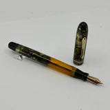 Conklin Nozac " Precursor Prototype " Green Marble Pat Pending engraved on barrel , Rare Pen !!