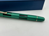 Nahvalur Eclipe Green Emerald retractable Pen Rose gold trim - Fountain Pen