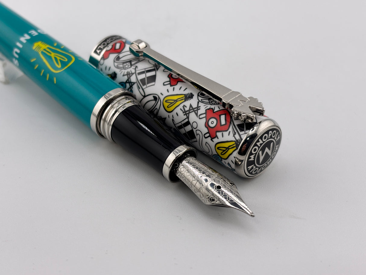 Montegrappa Monopoly "Genius"  Edition  Fountain Pen - Medium Stainless Steel Nib