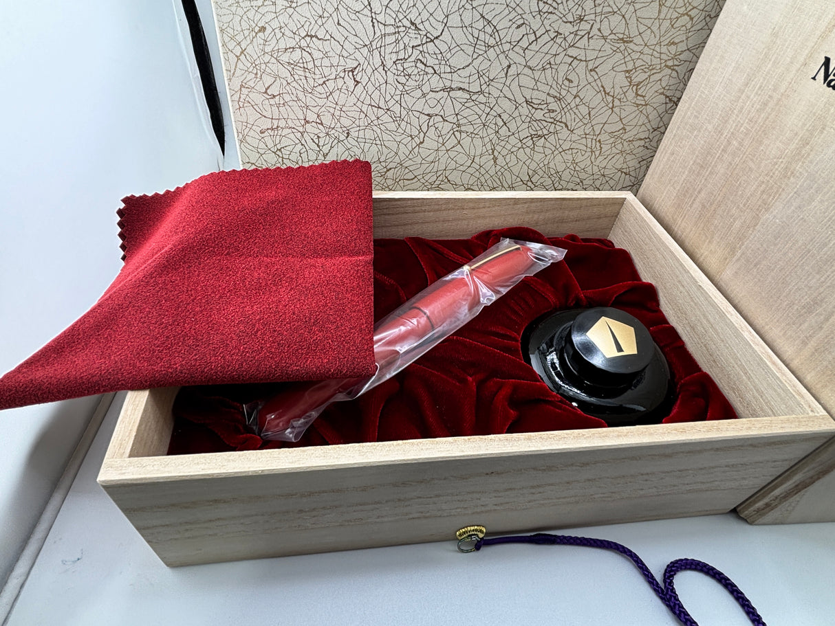 Namiki Emperor Vermilion Urushi Fountain Pen - The Grail of the Namiki Urushi!  - Fine/Medium 18kt Gold Nib