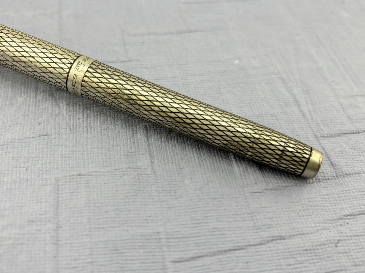 Sheaffer’s Imperial crossed lines sterling silver 925   - Fountain Pen