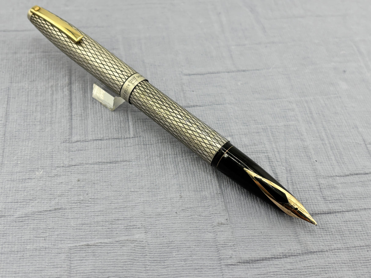 Sheaffer’s Imperial crossed lines sterling silver 925   - Fountain Pen